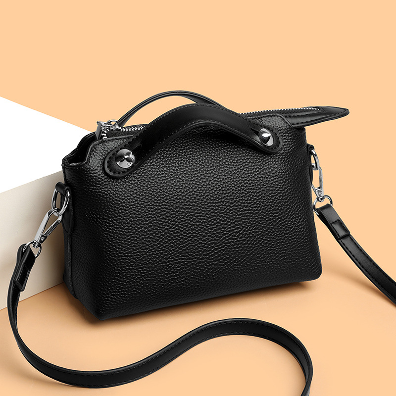 stylish solid color genuine leather women's handbag stylish solid color genuine leather women's handbag